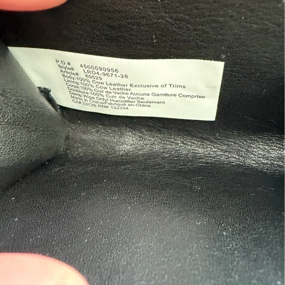 Wilfred Clientele Black Leather Zip-Around Card/Coin Case